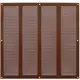 Grille métal 400 x 400 mm marron - MR4040B