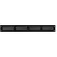 Grille métal 400 x 50 mm noir - MR405M - RAL9005