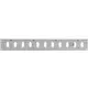 Grille métal réglable 400 x 50 mm galvanisée - MR405RZn