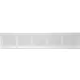 Grille à fente rectangulaire en métal 500 x 100 blanc - MR5010