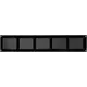 Grille métal 500 x 100 mm noir - MR5010M - RAL9005