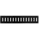 Grille métal réglable 500 x 100 mm noir - MR5010RM - RAL9005