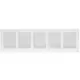 Grille métal 500 x 150 mm blanc - MR5015