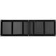 Grille métal 500 x 150 mm noir - MR5015M - RAL9005