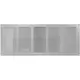 Grille métal 500 x 200 mm zinc - MR5020Zn