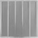 Grille métal 500 x 500 mm zinc - MR5050Zn