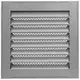 Grille métal industriel 200 x 200 mm zinc - MRF2020Zn