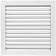 Grille métal industriel 300 x 300 mm blanc - MRF3030