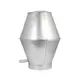 Capuchon déflecteur rond 315 mm sendzimir galvanisé