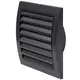 Grille murale 150 x 150 mm diamètre 100 mm anthracite - ND10A