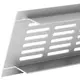 Grille de ventilation plinthe aluminium - argent L = 300 mm x H = 40 mm - RA430S