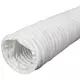 Gaine VMC 125 mm flexible en PVC blanc - 6 m