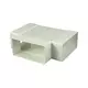 Té rectangulaire en plastique 110 x 55 - KT