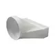 Réducteur rectangulaire en plastique Ø 125 mm - 220 x 55 mm - KSD25-125