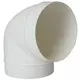 Coude rond en plastique à 90 ° diamètre : 150 mm AL150-90
