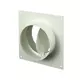 Diamètre plaque murale avec clapet anti-retour ronde en plastique : 100 mm - AFV100