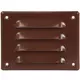 Grille de ventilation métallique carrée 140x105 mm marron - MR14105B
