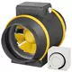 Ventilateur de gaines Ruck ETAMASTER avec moteur EC 780m³/h - Ø 150 mm + commande de potentiomètre 10 kO