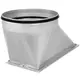 Conduit / tuyau de transition Ruck® - 600x250 - Ø 400 gauche avec joint en caoutchouc - UKR 1700 400 01