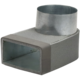 Coude Thermoduct 170mm x 80mm au diamètre 160 mm pour gaine