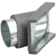 Thermoduct Déviation de 45 degrés 80 mm
