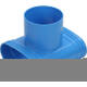 Wavin Ventiza T-pièce PVC ovale 195x80x50 mm par diamètre 125 mm M/M/M