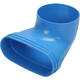 Wavin Ventiza Élément terminal 90 degrés PVC ovale 195x80x100 mm par diamètre 125 mm M/M