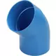 Wavin Ventiza coudée 45 degrés PVC rond par diamètre 80 mm M/S