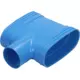 Wavin Ventiza Raccord T en PVC ovale 195x80 mm / 160 M/M/M