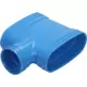 Wavin Ventiza Raccord T en PVC ovale 195x80 mm M/M/M