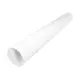 Tuyau blanc diamètre 125 mm - longueur 1 mètre RAL 9010