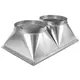 Conduit de transition/tube 800 x 500 mm / 2 x NW 355 - UKR 8050 01