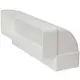 Coude vertical rectangulaire en plastique à 90° 220x90mm - KLV29-90
