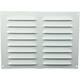 Grille à fente rectangulaire en métal 260 x 190 blanc - MR2619