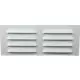Grille à fente rectangulaire en métal 260 x 105 blanc - MR26105
