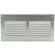 Grille à fente rectangulaire en métal 200 x 100 zinc - MR2010ZN