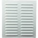 Grille à fente rectangulaire en métal 260 x 280 blanc - MR2628