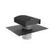 Terminal de toit Econox CTM 250 mm aluminium anthracite avec couvercle
