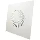 Diffuseur à jet hélicoïdal à ailettes fixes 400mm carré - SWS 400 RAL 9016