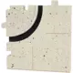 Pièce d'angle incurvée Ergovent pour diffuseurs modulaires à fentes enfichables