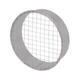 Grille tubulaire Ø 180 mm avec maille pour conduit rigide galvanisé - sur mesure RAL7035