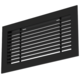 Grille à barreaux en aluminium - avec ressorts de friction - 400x100 mm - RAL 9005