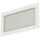 Grille murale en aluminium avec grille fixe - avec ressorts de friction - 800x200 mm - RAL 9010