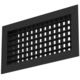 Grille murale double réglable en aluminium - avec ressorts de friction - 800x150 mm - RAL 9005