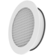 Grille murale circulaire en aluminium avec grille fixe - 200 mm - RAL 9003
