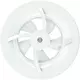 Ventilateur de salle de bains Solara avec radiateur - diamètre 100 mm - blanc mat