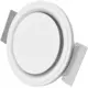 Clapet de ventilation Ergovent encastrable sans cadre, rond, 100 mm – avec effet Coanda