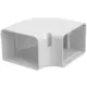 ClimaConnect 90° coude plat pour gaine de montage 100 mm - RAL 9010