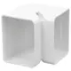 Coude intérieur ClimaConnect pour gaine de montage 100 mm - RAL 9010