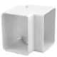 Coude extérieur ClimaConnect pour gaine de montage 75 mm - RAL 9010
